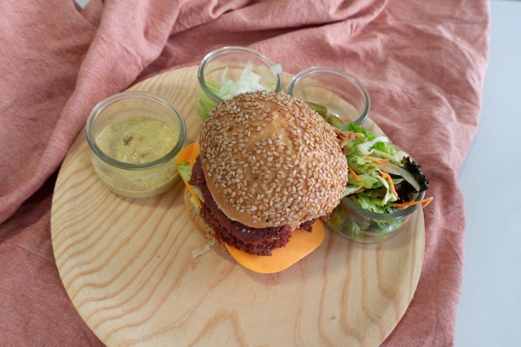 hamburguesa vegana y sin gluten
